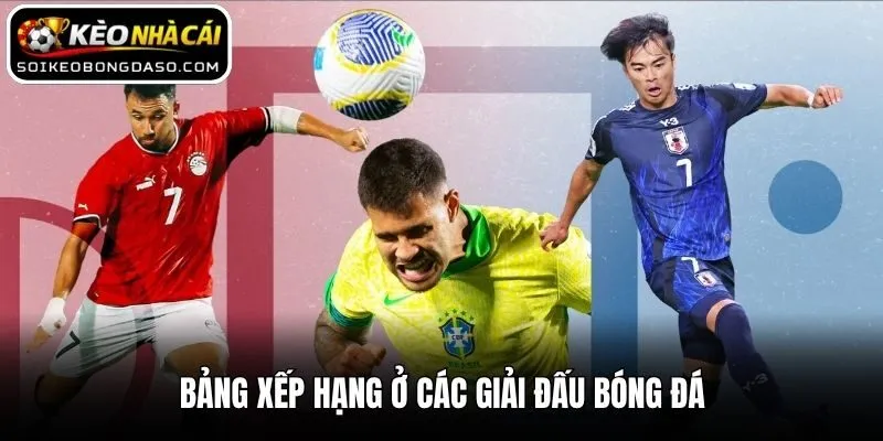 Bảng Xếp Hạng 3 Bảng xếp hạng ở các giải đấu bóng đá